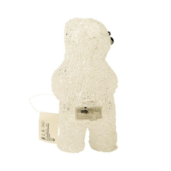 Фигура светодиодная акриловая "Медвежонок" 12х22х13см 10LED бел. 0.5Вт 4.5В IP20 элементы питания 3хAAA (не в компл.) Neon-Night 513-311