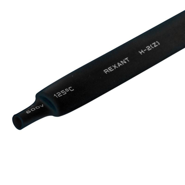 Трубка термоусадочная ТУТ нг 9.0/4.5 черн. 1м REXANT 20-9006