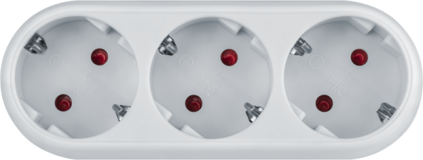 Разветвитель 3-м с заземл. 10А IP20 94 672 NAD-L-3E-WH в ряд Navigator 94672