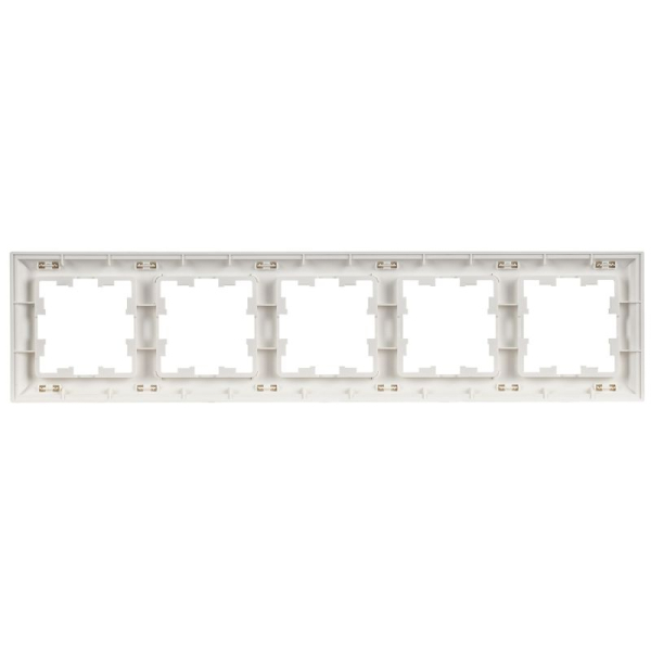 Рамка 5-м BRITE РУ-5-БрАБ арктич. бел./бел. IEK BR-M52-12-K91