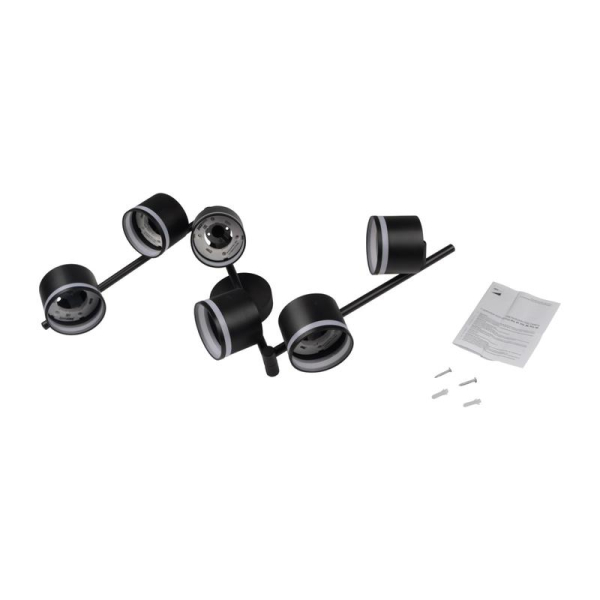 Светильник PCL-0906 max 20Вт (каждая лампа) 6xGX53 IP20 230В BL настен./потолочн. декор. под лампу JazzWay 5066960