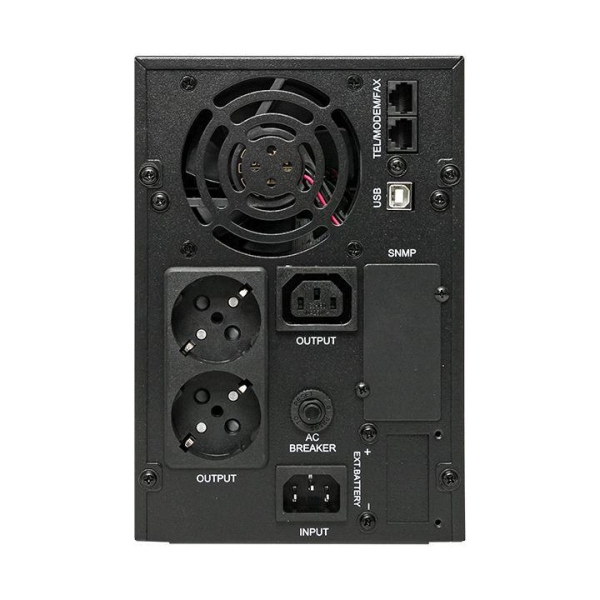 Источник бесперебойного питания линейно-интерактивный E-Power PSW 600 2000ВА напольный с АКБ 3х12В_9Ач PROxima EKF PSW-620TB