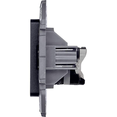 Розетка компьютерная Inspiria RJ45 кат.5E UTP антрацит IEK 673828