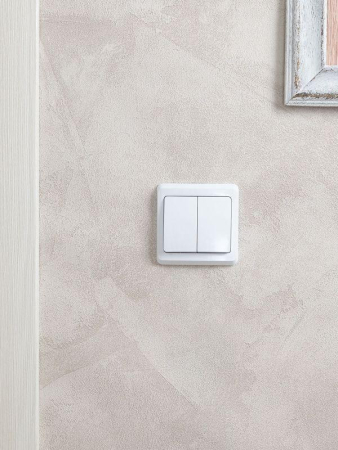 Выключатель 2-кл. СП Вега 10А IP20 ВС10-2-0-ВБ бел. GENERICA EVV20-K01-10-DM