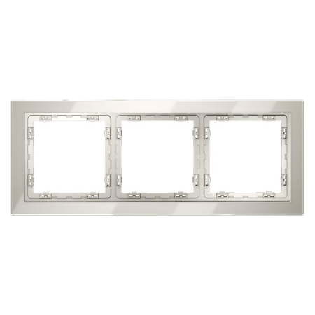 Рамка 3-м S70 стеклян. кашемир Voltum VLS110303