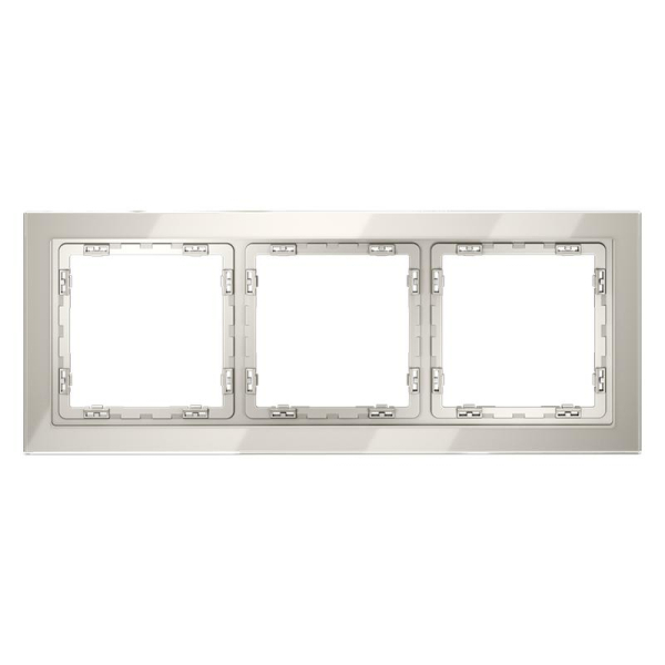 Рамка 3-м S70 стеклян. кашемир Voltum VLS110303