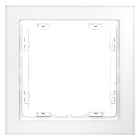 Рамка 1-м S70 стеклян. бел. матов. Voltum VLS110102