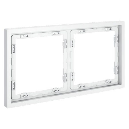 Рамка 2-м S70 пластик. бел. матов. Voltum VLS100202
