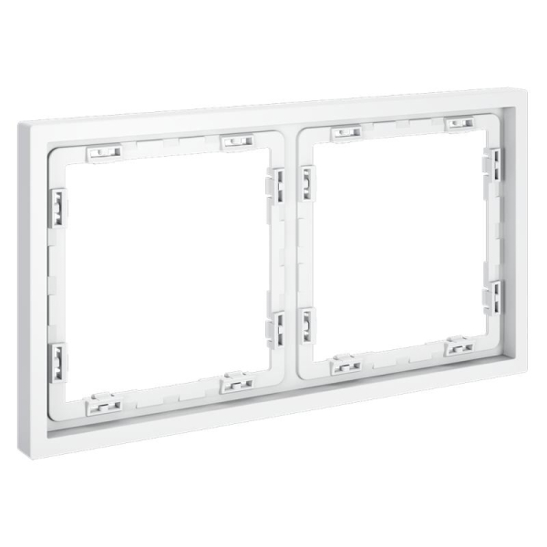 Рамка 2-м S70 пластик. бел. матов. Voltum VLS100202