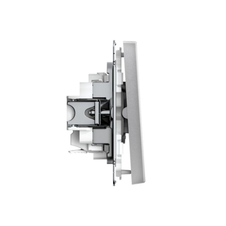 Выключатель 2-кл. ArtGallery 10AX быстрозажим. клем. механизм алюм. SE GAL000351S