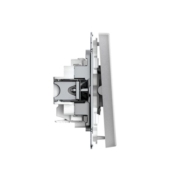 Выключатель 2-кл. ArtGallery 10AX быстрозажим. клем. механизм алюм. SE GAL000351S