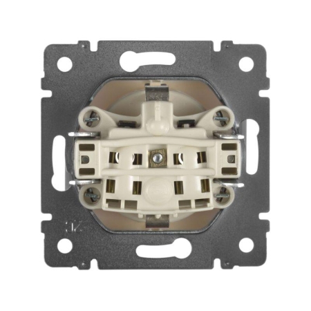 Розетка 1-м СП Valena 16А IP20 с заземл. на винтах механизм сл. кость IEK 774320
