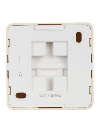 Выключатель 1-кл. ОП Октава 10А IP20 ВС20-1-0-ОКм крем. GENERICA EVO10-K33-10-DC