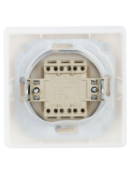 Выключатель 1-кл. СП Кварта ВС10-1-0-КБ-44 10А IP44 бел. GENERICA KV-V10-10-44-K01