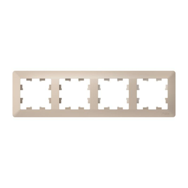 Рамка 4-м AtlasDesign Air песочн./дым. бел. SE ATN221204