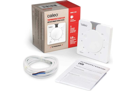 Терморегулятор C430 встраиваемый аналоговый 3.5кВт CALEO 0К-00000770