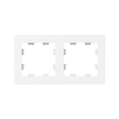 Рамка 2-м Эпика пластик бел. EKF UP1-FPW-02