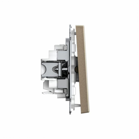 Выключатель 1-кл. ArtGallery 10AX быстрозажим. клем. механизм шампань SE GAL000511S