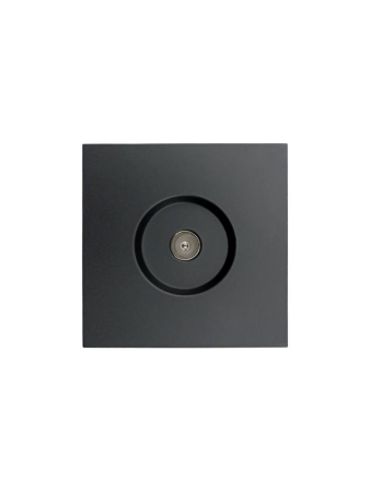 Розетка ТВ оконечная СП ZIMA IP20 черн. бархат LEZARD 704-4288-130