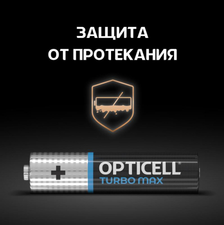 Элемент питания алкалиновый AAA/LR03 (блист. 6шт) Turbo Max Opticell 6053006