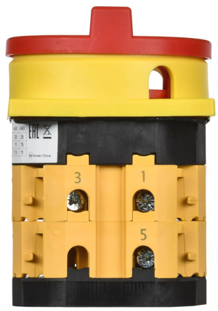 Переключатель кулачковый40А (сх. 10) закрытая рукоятка авар. IEK MI-CS12-040-010