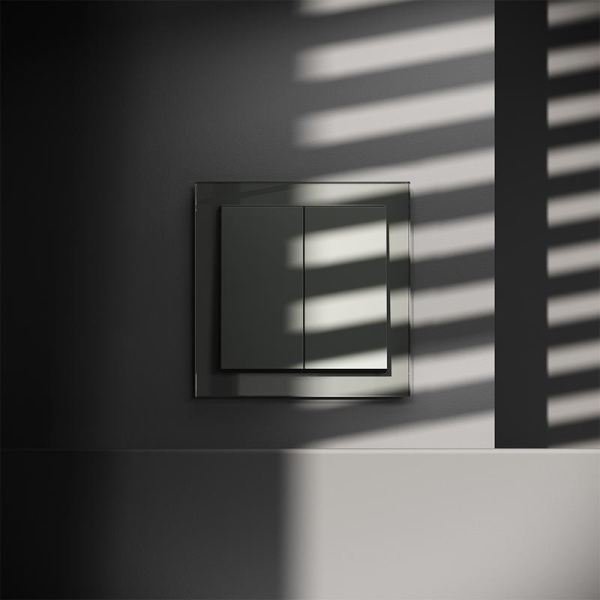 Выключатель 2-кл. СП S70 10А механизм титан Voltum VLS020106