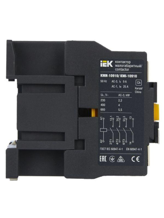 Контактор КМИ-10910 9А 230В/АС3 1НО KARAT IEK KKM11-009-230-10