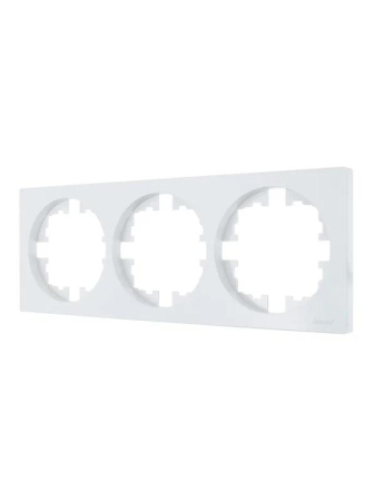 Рамка 3-м OSEN горизонт. квадрат бел. LEZARD 743-0200-148