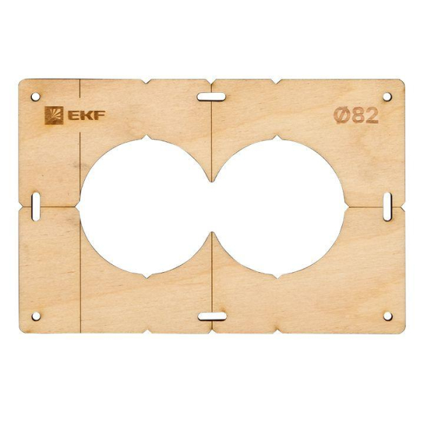 Комплект шаблонов для подрозетников d82мм Expert EKF sh-d82-k