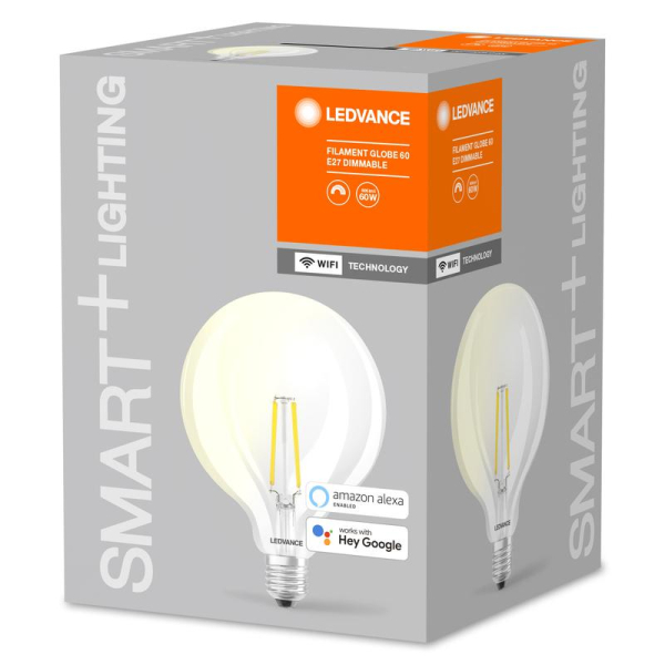 Лампа светодиодная SMART+ Filament Globe Dimmable 60 5.5Вт E27 LEDVANCE 4058075528291