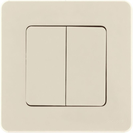 Выключатель 2-кл. Inspiria 10А IP20 250В 10AX механизм сл. кость IEK 673621