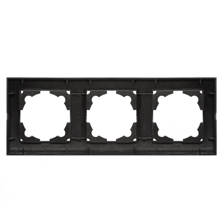 Рамка 3-м Бриллиант горизонт. графит Universal 7947489-Gr