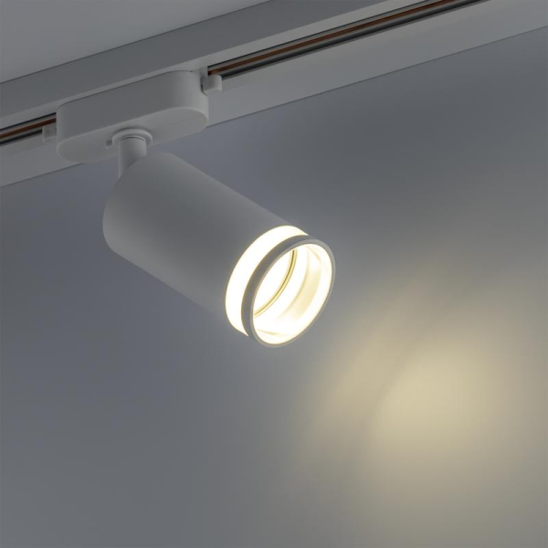 Светильник трековый ARTLINE поворотный 55х55х100мм GU10 230В алюм./пластик. 4кв.м бел. Ritter 59879 8