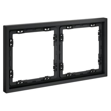 Рамка 2-м S70 пластик. графит Voltum VLS100207