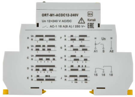 Реле времени ORT 12-240В AC/DC 1 контакт многофункц. IEK ORT-M1-ACDC12-240V
