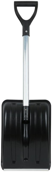 Лопата для уборки снега "Актив-Авто" 365х260х900мм укороченный съемный алюм. черенок; пластик. 68106