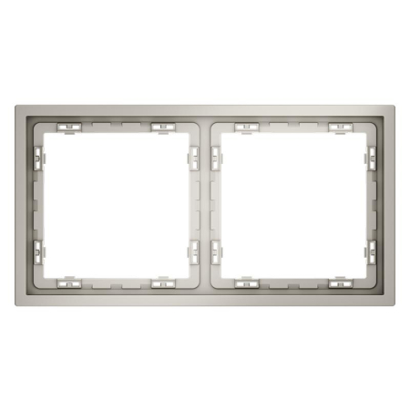 Рамка 2-м S70 пластик. кашемир Voltum VLS100203