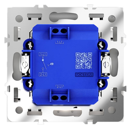 Выключатель 1-кл СП S70 10А с подсветкой механизм бел. матов. Voltum VLS010202