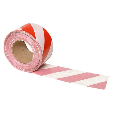 Лента оградительная ЛО "Красно-белая" 75х250 Basic EKF lo-75x250-bas