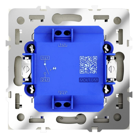 Выключатель 1-кл СП S70 10А с подсветкой механизм шелк Voltum VLS010204