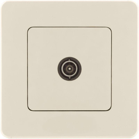 Розетка телевизионная проходная TV Inspiria 14дБ 5-862мГц механизм сл. кость IEK 673861