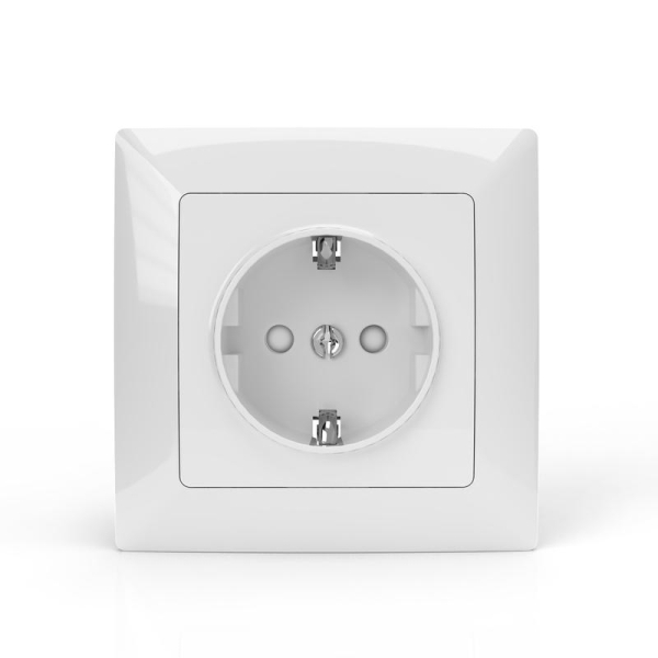 Розетка 1-м СП AVA 16А IP20 с заземл. защ. шторки в сборе бел. TOKOV ELECTRIC TKL-AV-R1FZSF-C01