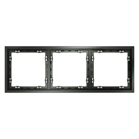 Рамка 3-м S70 пластик. титан Voltum VLS100306