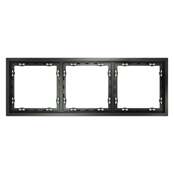 Рамка 3-м S70 пластик. титан Voltum VLS100306