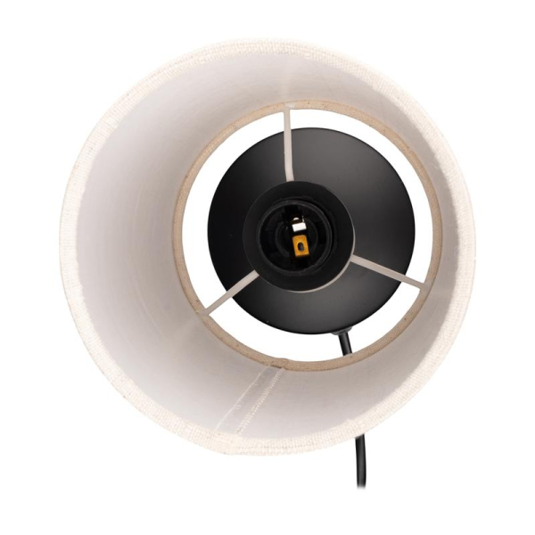 Светильник настольный JH3-01-iv E14 IP20 110х110х310мм метал.; ткань; PVC-пластик беж. JazzWay 5062351