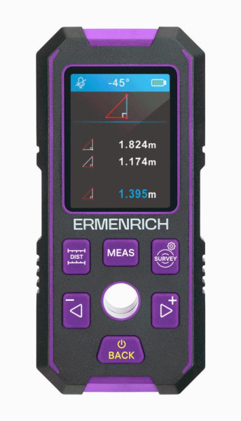Детектор скрытой проводки Ping SM90 фиолет. Ermenrich 83842