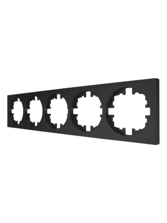 Рамка 5-м OSEN горизонт. квадрат черн. бархат LEZARD 743-4200-150