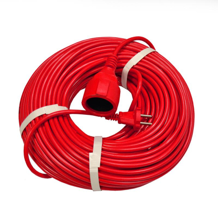 Удлинитель-шнур 1х50м без заземл. 10А IP20 2.2кВт ПВС 2х1 DOMTOK 2505