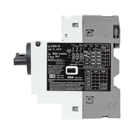 Выключатель автоматический для защиты двигателя GV2P 0.63-1А EKF gv2pm-1.0