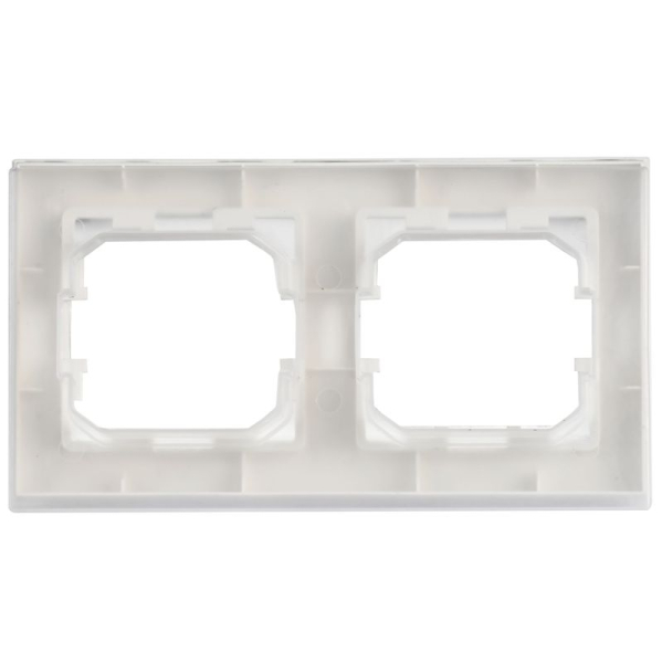 Рамка 2-м BRITE РУ-2-БрАБ-44 IP44 арктич. бел. IEK BR-M22-44-K91